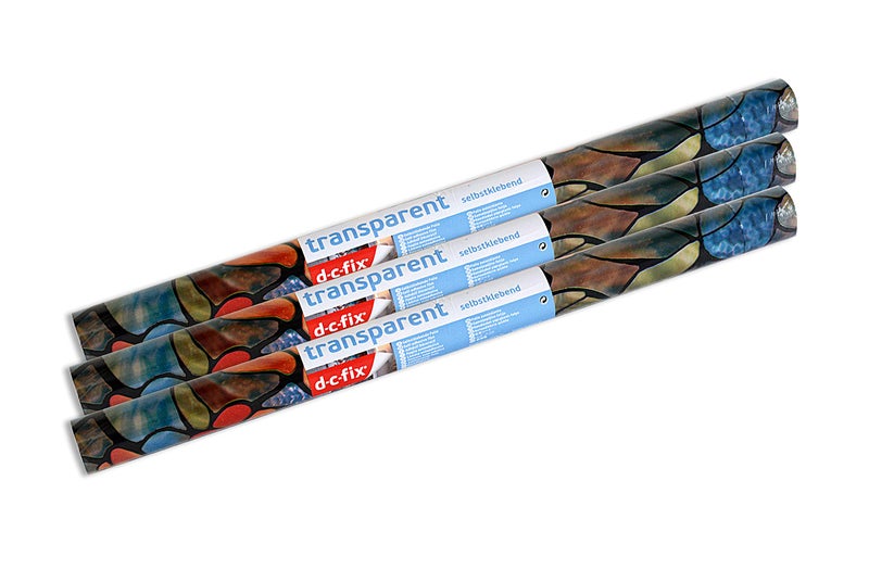 d-c-fix 346-0647-3PK Self-Adhesive Privacy Glass Window Film, Spring Chapel/Tulia, 17" x 78" Roll, 3-Pack - Image 2